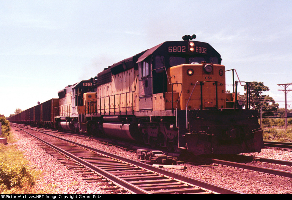 w/b C&NW Coal Train